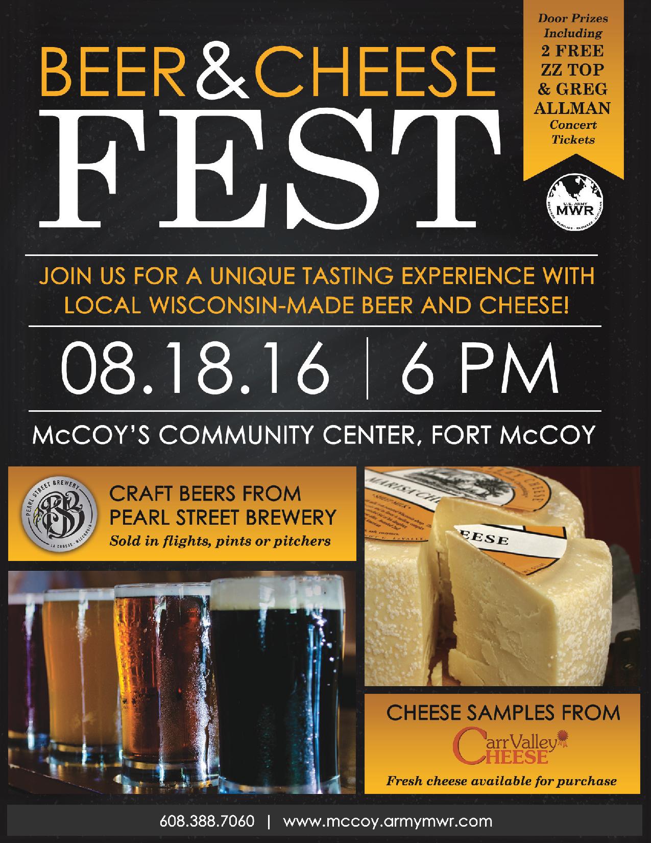 Beer & Cheese. What more do you need? Pearl Street Brewery