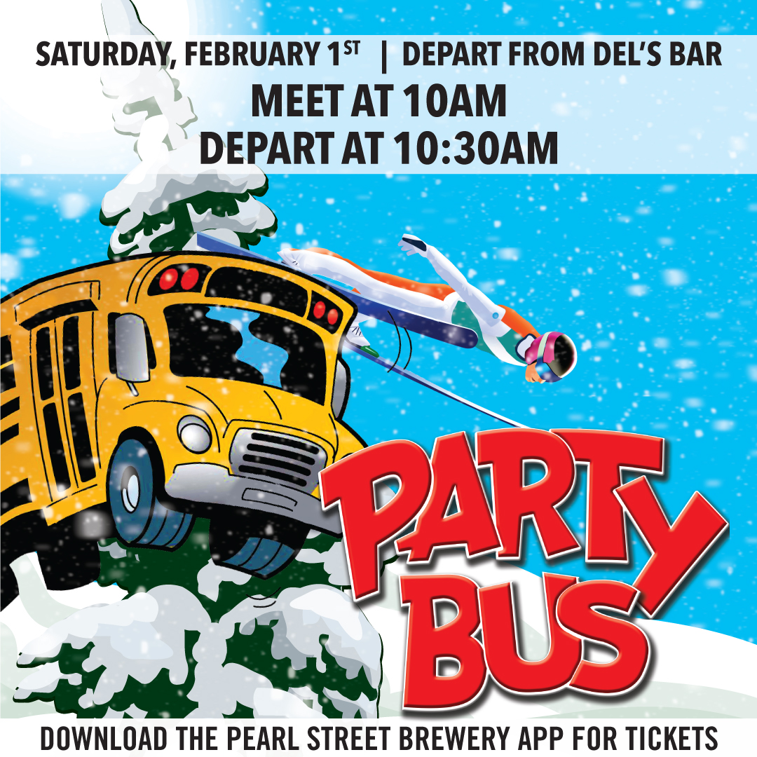 Pearl Street Brewery Announces Annual Winter Bus Trip to the Snowflake Ski Jump Tournament