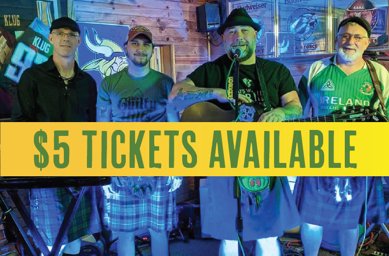 Pearl Street Brewery announces the St. Patrick's Day Drive-In Event with The Guilty Kilts