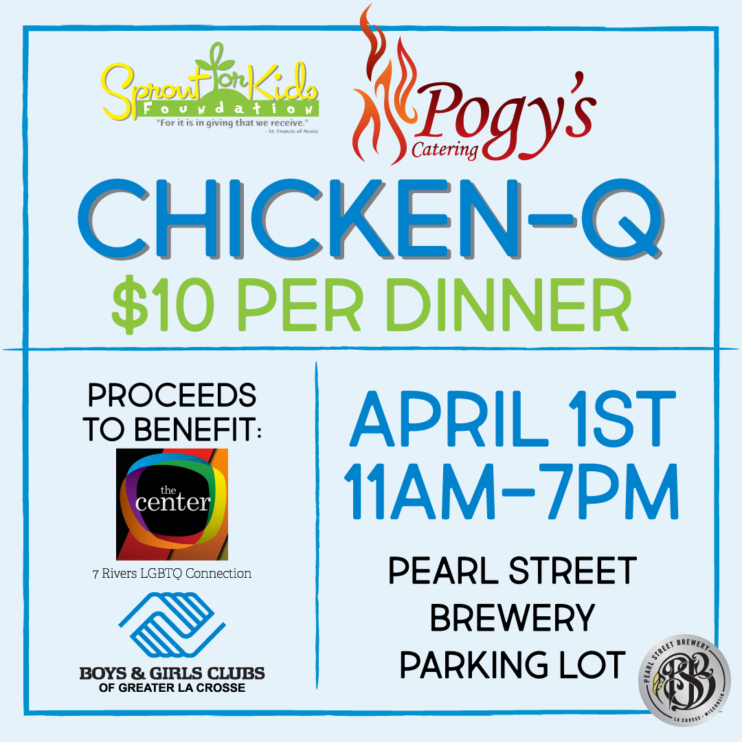 Sprout for Kids Foundation and Pearl Street Brewery Hosting Chicken Q to Support Community Organizations.
